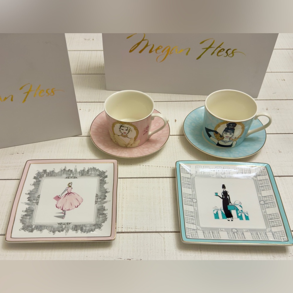 Audrey Hepburn Tea Cup Gift Set by Megan Hess - Picture 5 of 9